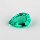 Emerald Gemstone Material and Normal Weight Gemstone Weight pear cut Colombia emeralds
