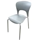 Outdoor Chromed Plastic Chairs Wholesale Cheaper Garden Outdoor Chromed Frame Legs Plastic Outdoor Chairs