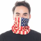 Custom multifunctional seamless Tube Motorcycle Riding Running Windproof Flag Face Mask bandana