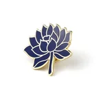High quality flower brooch pins soft enamel lapel pin custom