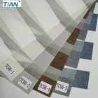 Rainbow Fabric Office Window Curtain Zebra Roller Blinds 20"W x 48"L