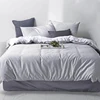 Yarn dyed 300TC 100 cotton king size bed sheet cotton bed linen bedding set for hotel