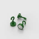 32mm diameter strong force green color magnetic hook neodymium decoration hook magnet