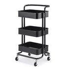 Kitchen Dinning Vegetable Fruit Storage Rack Trolley