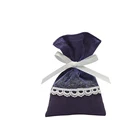 custom hot selling small closet wardrobe natural fresh aroma car hanging lavender sachet bag