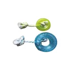 Pet products 100%durable toys TPR tire with rope tail L tires chew toy for dogs