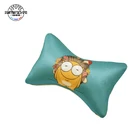SJ-NP03 Beautiful Animal 3D Printing polyester Pattern Car Seat Neck Pillow
