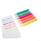 New design highlighter color washable textile medium glow pen