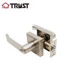 Hot Deal Door Lock Manufacturer TRUST 6931-SN Heavy Duty Tubular Lever Handle Grade 3 Door Lock Satin Nickel Finish