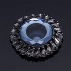 Wholesale rhinestone and crystal round shape shoe buckles