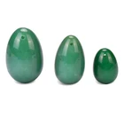 Amazon best sellers Polar Jade Gemstones Yoni Eggs 3-pcs Set Made of Rose Quartz Obsidian and Nephrite Jade Drilled