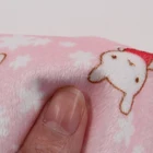 Custom Printed Cartoon Pattern Polyester Velvet Super Soft Velboa Fabric For Baby Bedding