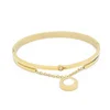 Bulk Cheap Gold Jewellery Fashion Design Shell Charm Bracelet Female Simple Bangles