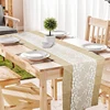 Fancy Luxury Decorative Modern Embroidery Lace Table Runner For Wedding