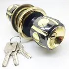 Heavy duty Zinc alloy with computer keys entrance/privacy/passage use gloden/Black Door Lock