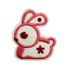 Embroidery Heat Transfer Dye Sublimation Embroidered Applique Rabbit Patch