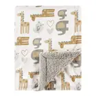 Fashion Coral Fleece Warm Mink Heart Cotton Bamboo Raschel Fluffy Adult Super Soft Korean Quality Baby Tag Blanket