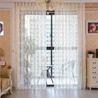 European home accessories sheer voile fabric medical curtain partitions, Fancy cotton embroidered curtain turkey#