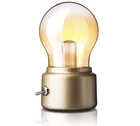 Portable Wireless DC 5V USB Rechargeable Retro metal Bulb night table desk room lamp light