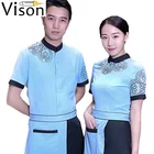 printing SPA uniforms hotel housekeeping Lightiform hostess hotel maid uniform hotel hostess uniform