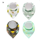 Eco-Friendly Organic Cotton Baby Bandana Bibs With Teether
