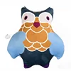 Hot Sell Colorful Creative 3d Pillow Cartoon Owl Shape Stuffed Plush Cushion with Inner Home Office Nap Pillow Gift