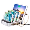 Multi-Port USB Charger Station 4-Port USB Charger Dock Desktop Charger Stand Organizer Fits most USB-Charged Devices show wish