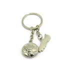 Metal Football Shoes Keychain Sneaker Keychain