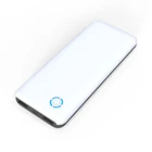High demand import products Stylish Large capacity white blue power bank 10000mah