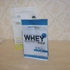 Flat bottom stand up whey protein powder bag
