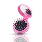 Wholesale ABS Plastic foldable mirror combs custom logo combs