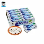 2019 Hepin Food Wholesale Mint Bubble Chewing Gum Arabic 10 Pellets Chewing Gum Goma de mascar