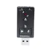 Driver-Free External USB Sound Card , Digital 7.1 Channel Audio Adapter with with 3.5mm Headset MIC Speaker for Computer PC P4PM