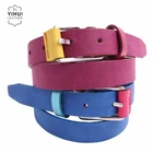 Beautiful Design Cute Colorful Flat Strap Pin Buckle Slim Girl Kid Belt For Dress