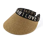 Unisex adjustable casual shade UV beach golf caps fashion dacron straw hat women