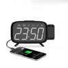 2019 New FM Radio Table Clock with Time Projection Screen Turn off