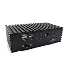 2 ethernet intel i3 network pfsense firewall server desktop fanless linux mini pc barebone system