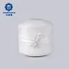 Wholesale DTY Semi dull 150 denier white 100 polyester twist yarn on dyeing tube