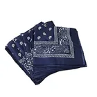 Multi-Purpose Cotton Paisley Cowboy Bandanas Headband for Men and Women