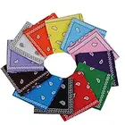 Silk like Hairband Cotton Neck Gaiter Bandana Square Head scarf