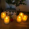 LED Flickering candle lights plastic small size Tealight Flameless Candle for Dinner Table Setting, Centerpiece, Wedding decor