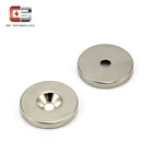 Natural Material Sintered Round Counterbore Permanent Rare Earth Magnet For Speaker