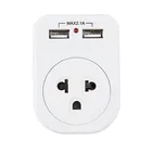 UT-02 Thailand Plug 5V 2.1A USB Output Power Adapter Travel Charger 2 USB Port Socket for Phone