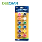Prices Non-Toxic Blister Card Packing 12 Colors Artist Acrylic Paint Set