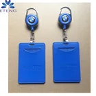 New High Quality customized id card badge holder with retractive badge reel holder