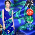 flower C2212 pajama floral real pure100% mulberry printed pure satin silk fabric
