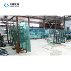Low e SGP ineterlayer facade glazing curved glass for curtain wall