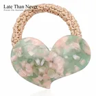 2018 Hot-Selling Good Stretch Elastic Hair Band With Acrylic Acetates Hear Shaped Bulk