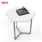 Pedestal Round Marble Stainless Steel Hotel Living Room Furniture Golden Modern Bed Side Table