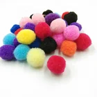 DIY Christmas Decoration Accessories Mixed Color Polyester Felt Pompoms 20Mm Coloured Pom Poms